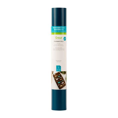 Cricut Premium Vinyl Removable 30x120cm (Midnight Blue); 1 roll 30.5 x 122 cm; Can be removed without leaving residue for up to 2 years; Lies flat and can be cut with ease and accuracy; Easy to weed and easy to apply; Ideal for making easily removable stickers, labels, window decorations and more